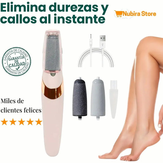 Lima Eléctrica para Pies Quita Callos Exfolia y suaviza la piel de tus pies en casa | 2 Cabezales