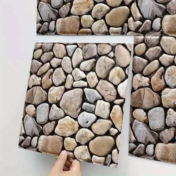 Ultimas Unidades: Realismo y elegancia con el Papel de Piedra 3D Autoadhesiva e Impermeable x20