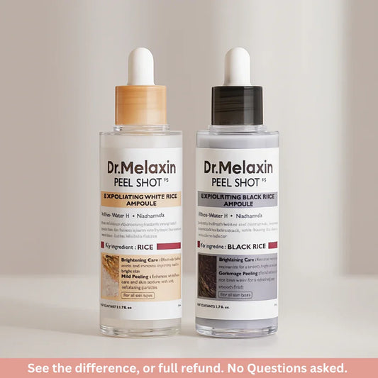 2X1 Exfoliating Rice Peel Duo: Revela tu piel más suave, luminosa y libre de impurezas.