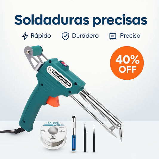 Soldador Eléctrico de 40 W con Núcleo Cerámico – Rápido, Preciso y Duradero 🎁 Incluye Alambre de Estaño