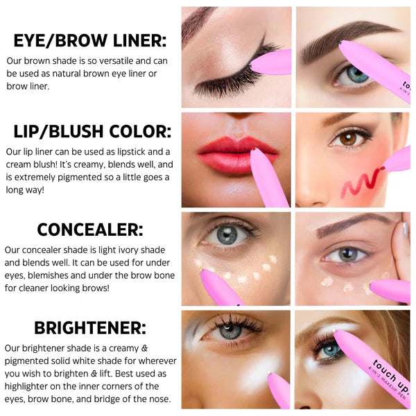 🎁MEGA COMBO: Lápiz 4 en 1 + Serum para Pestañas mas Largas + Kit de Cejas Completo