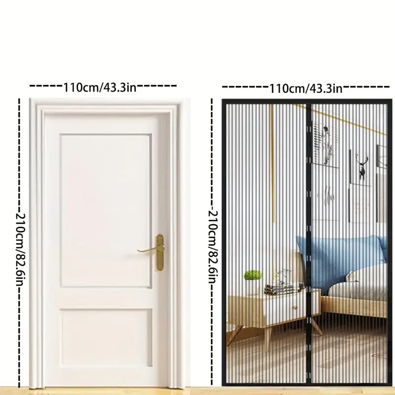 x2 Mallas Magnéticas Anti Mosquitos  ¡Mantén tu casa libre de insectos sin cerrar la puerta!