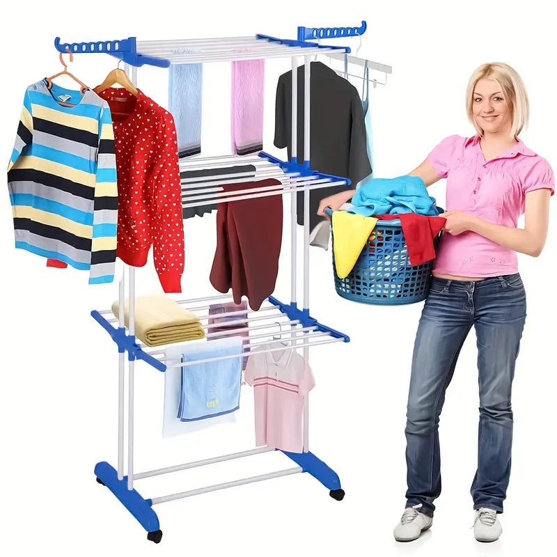 TENDEDERO PLEGABLE - Seca hasta 62 prendas