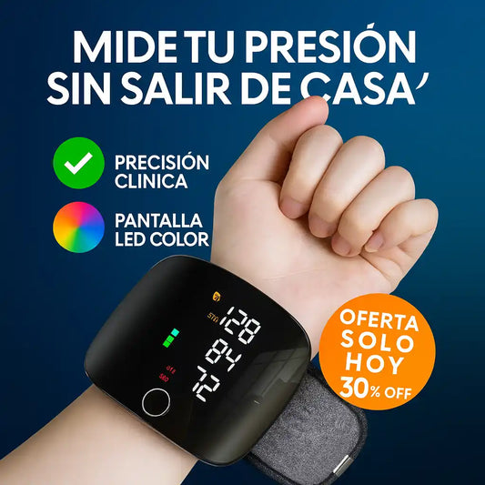 Tensiómetro digital BP Smart™ - Original - Cuida tu salud con precisión médica en tu muñeca Recargable por USB